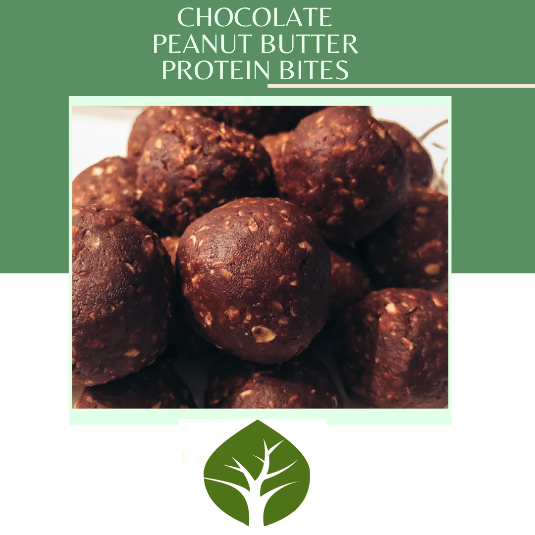 Chocolate Peanut Butter Protein Bites
